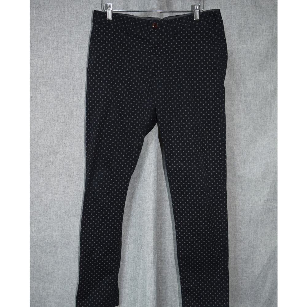 Scotch & Soda Amsterdam Couture Navy Micro-Print Slim Pants 32